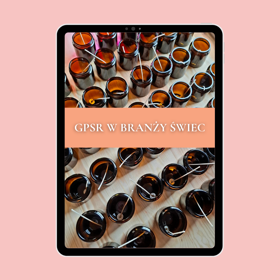 E-book opisujący wymagania związane ze sprzedażą świec zgodnie z GPSR.