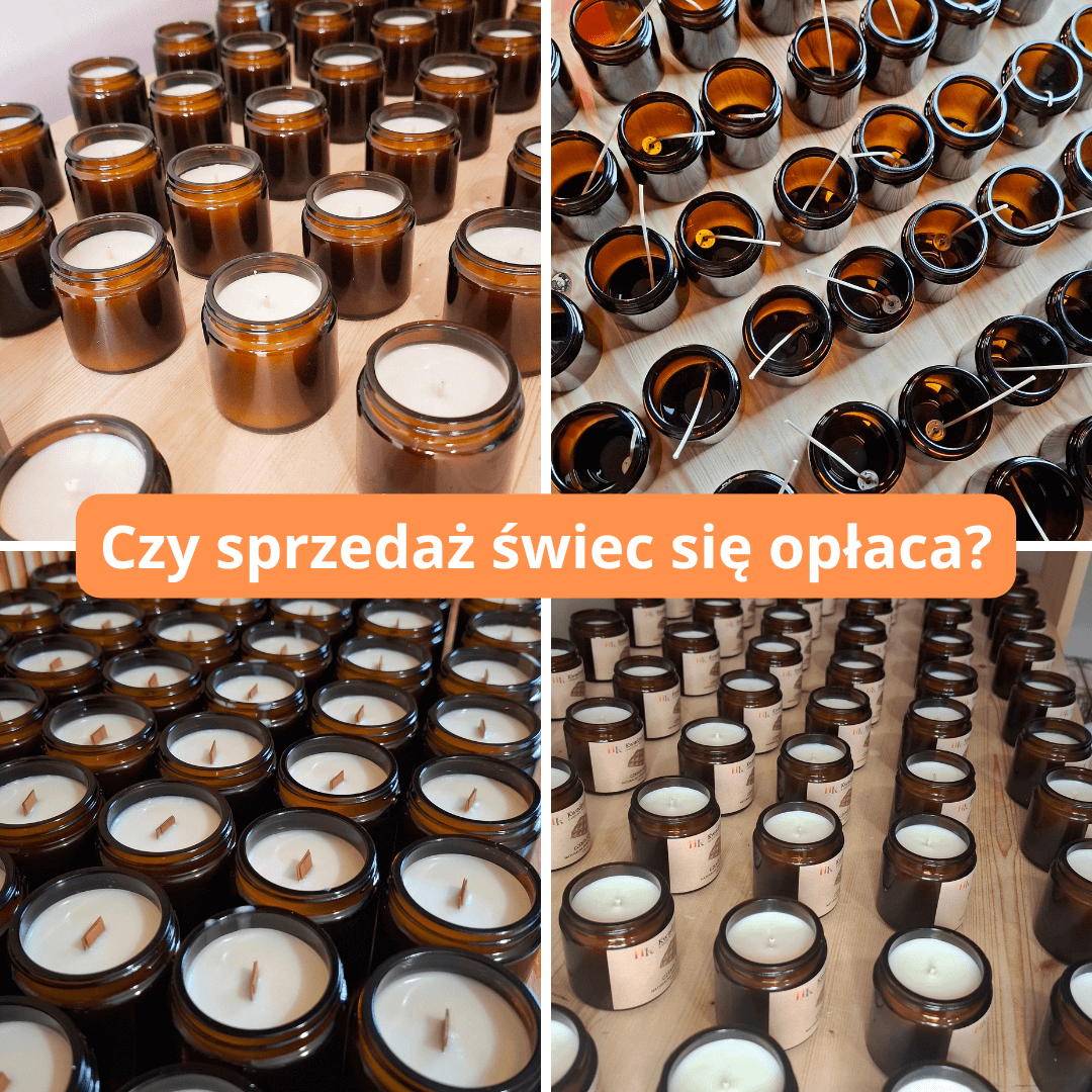 Produkcja świec sojowych w szklanych słoikach - przygotowanie świec zapachowych do sprzedaży