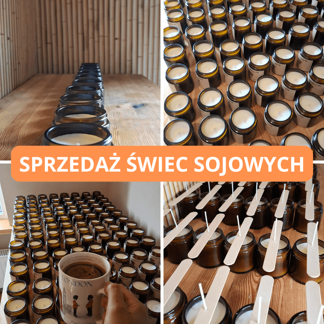 Sprzedaż świec sojowych handmade - produkcja świec zapachowych i realizacja zam&oacute;wień dla firm