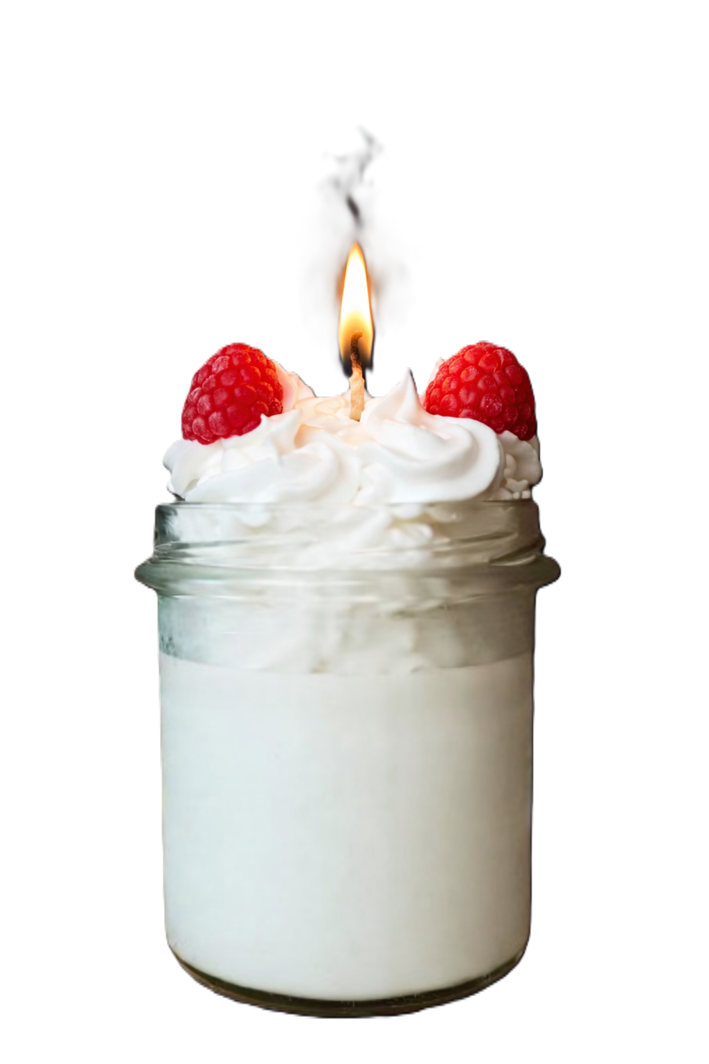 Świeca sojowa imitująca deser z bitą śmietaną - dekoracyjna świeca sojowa wyglądająca jak słodki deser, produkt wymagający analizy ryzyka zgodnie z GPSR