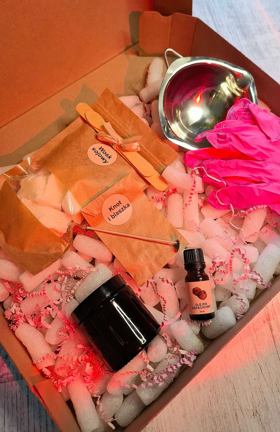 Zrób własną świecę sojową - zestaw DIY do zrobienia świeczki 