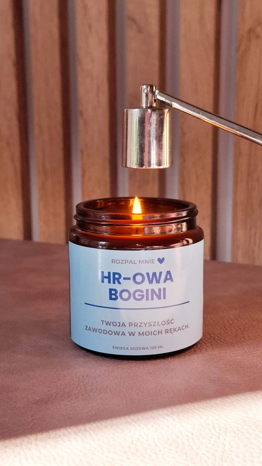 Świeca sojowa HR-owa Bogini - prezent dla rekrutera