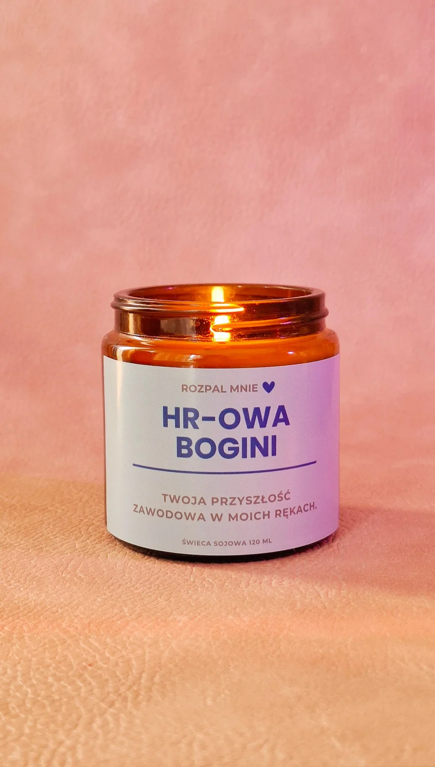 Świeca sojowa HR-owa Bogini - prezent dla rekrutera