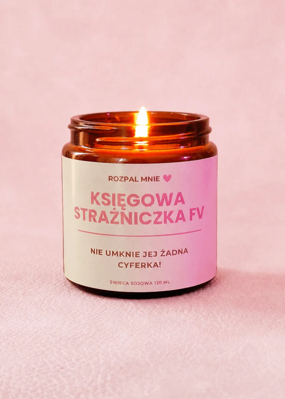 Świeca sojowa dla księgowej - prezent dla księgowej 