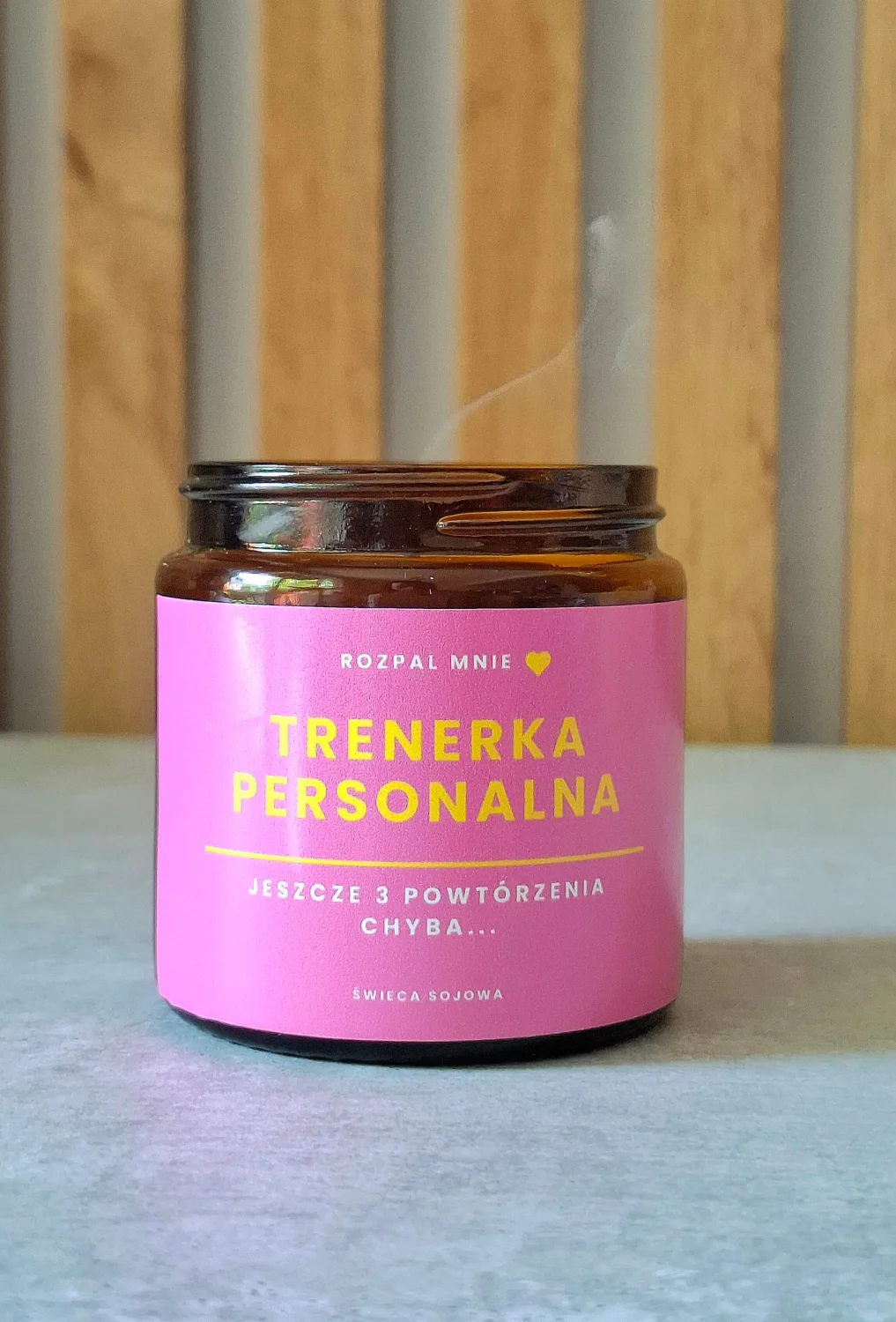 Świeca sojowa TRENERKA PERSONALNA