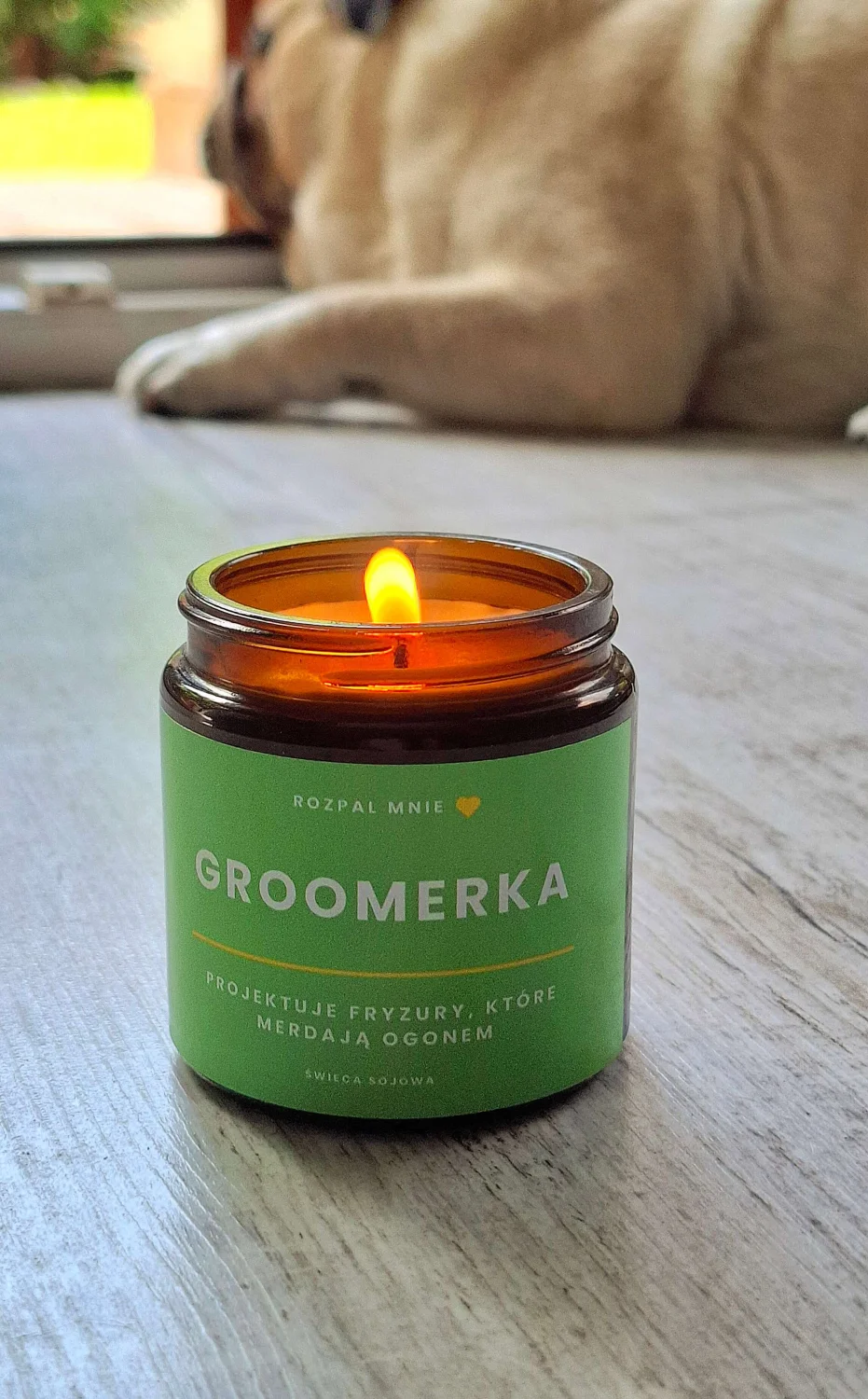 Świeca sojowa GROOMERKA