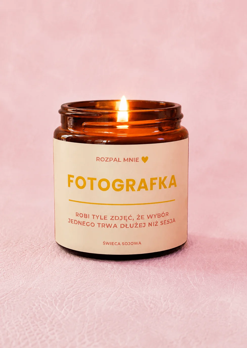 Świeca sojowa FOTOGRAFKA