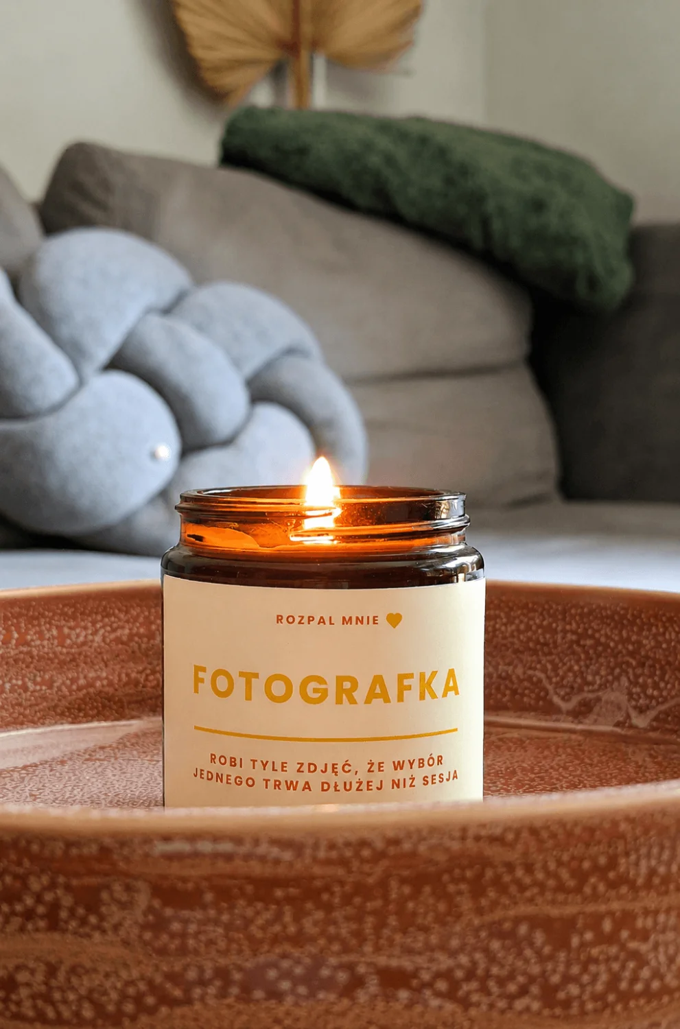 Świeca sojowa FOTOGRAFKA