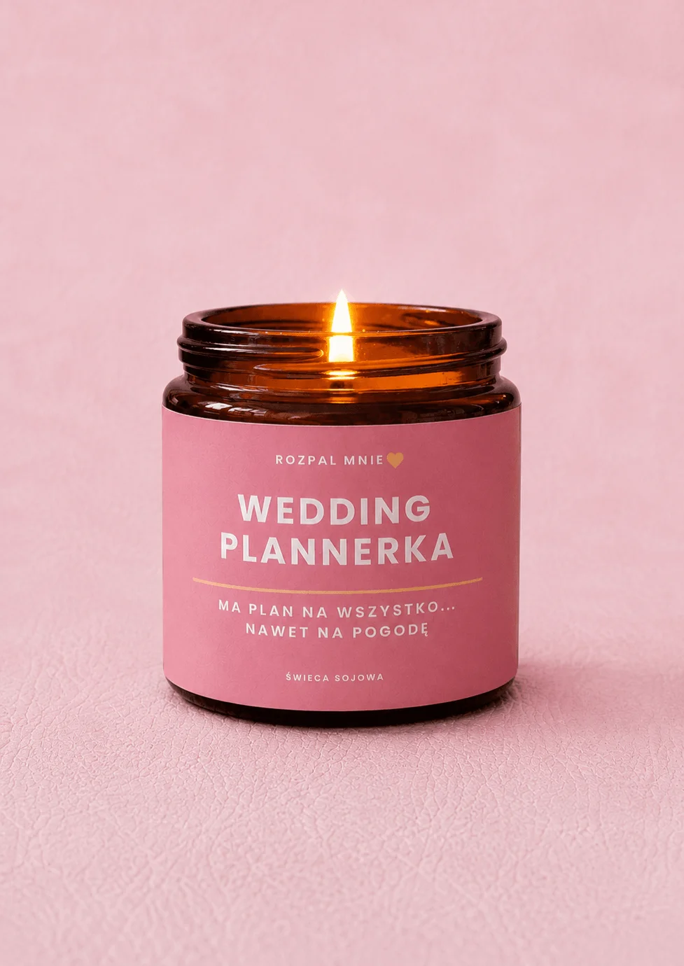 Świeca sojowa WEDDING PLANNERKA
