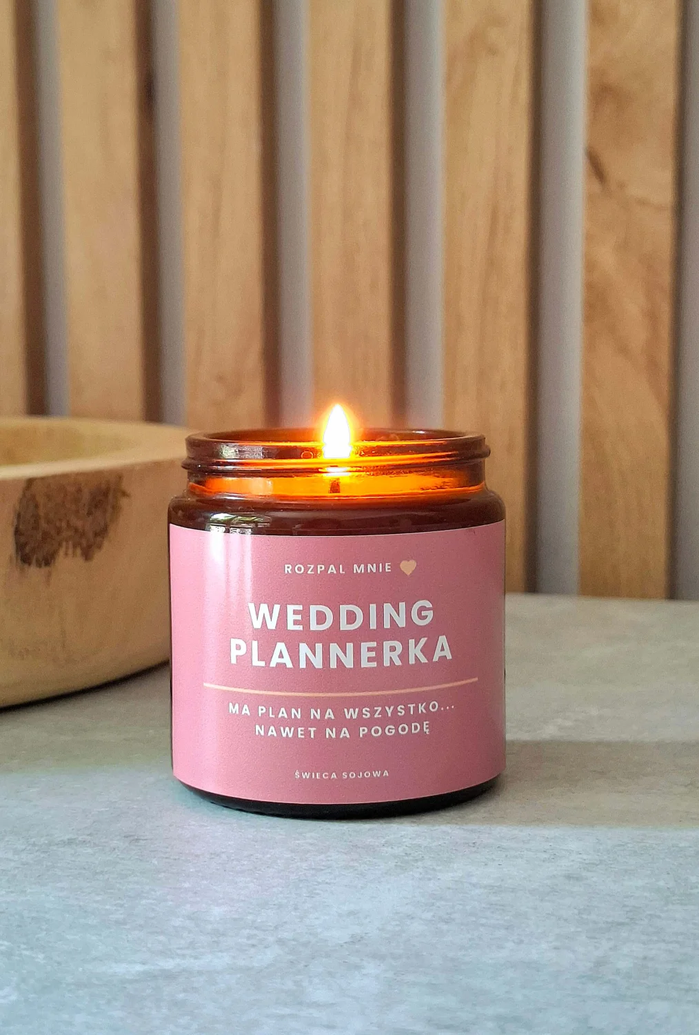 Świeca sojowa WEDDING PLANNERKA
