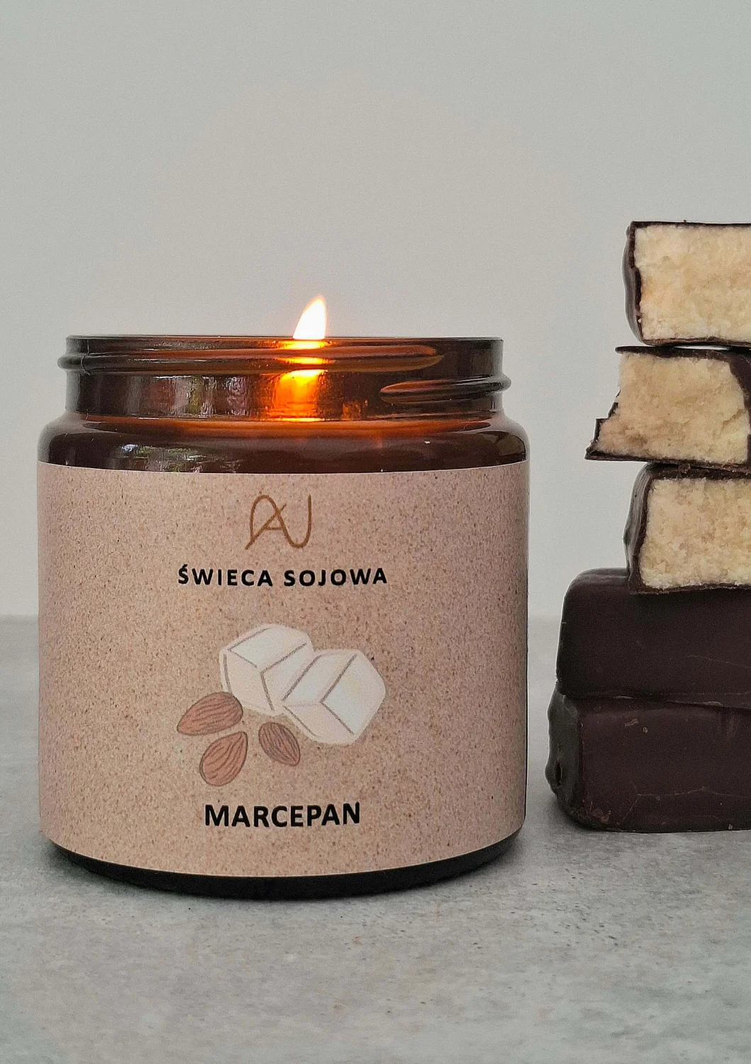 Świeca sojowa Marcepan