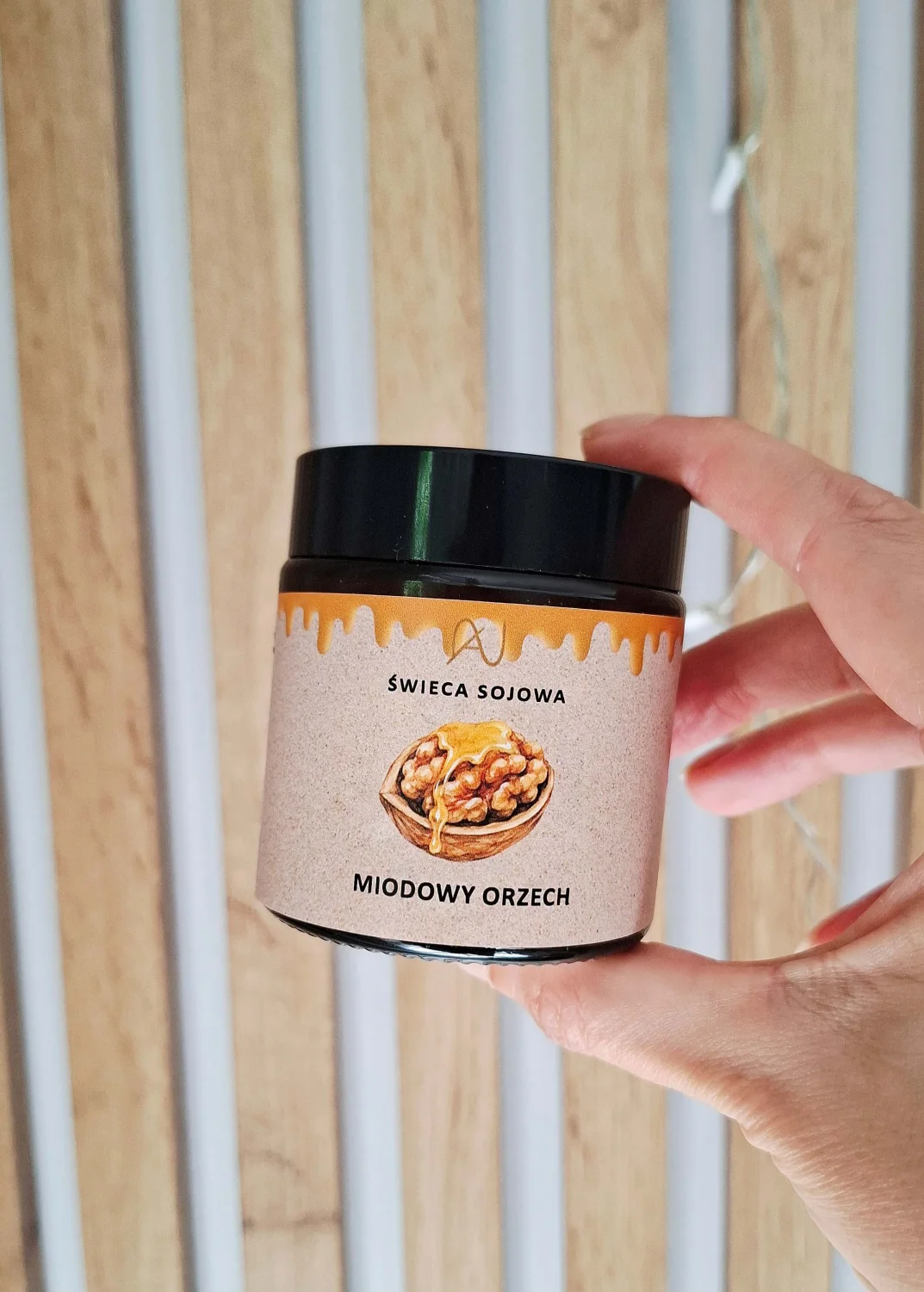 Świeca sojowa Miodowy Orzech 