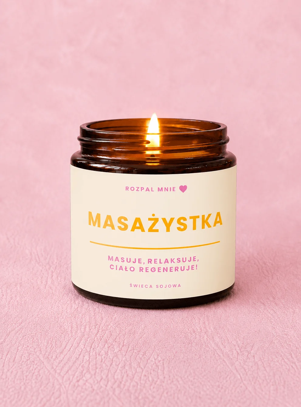 Świeca sojowa MASAŻYSTKA
