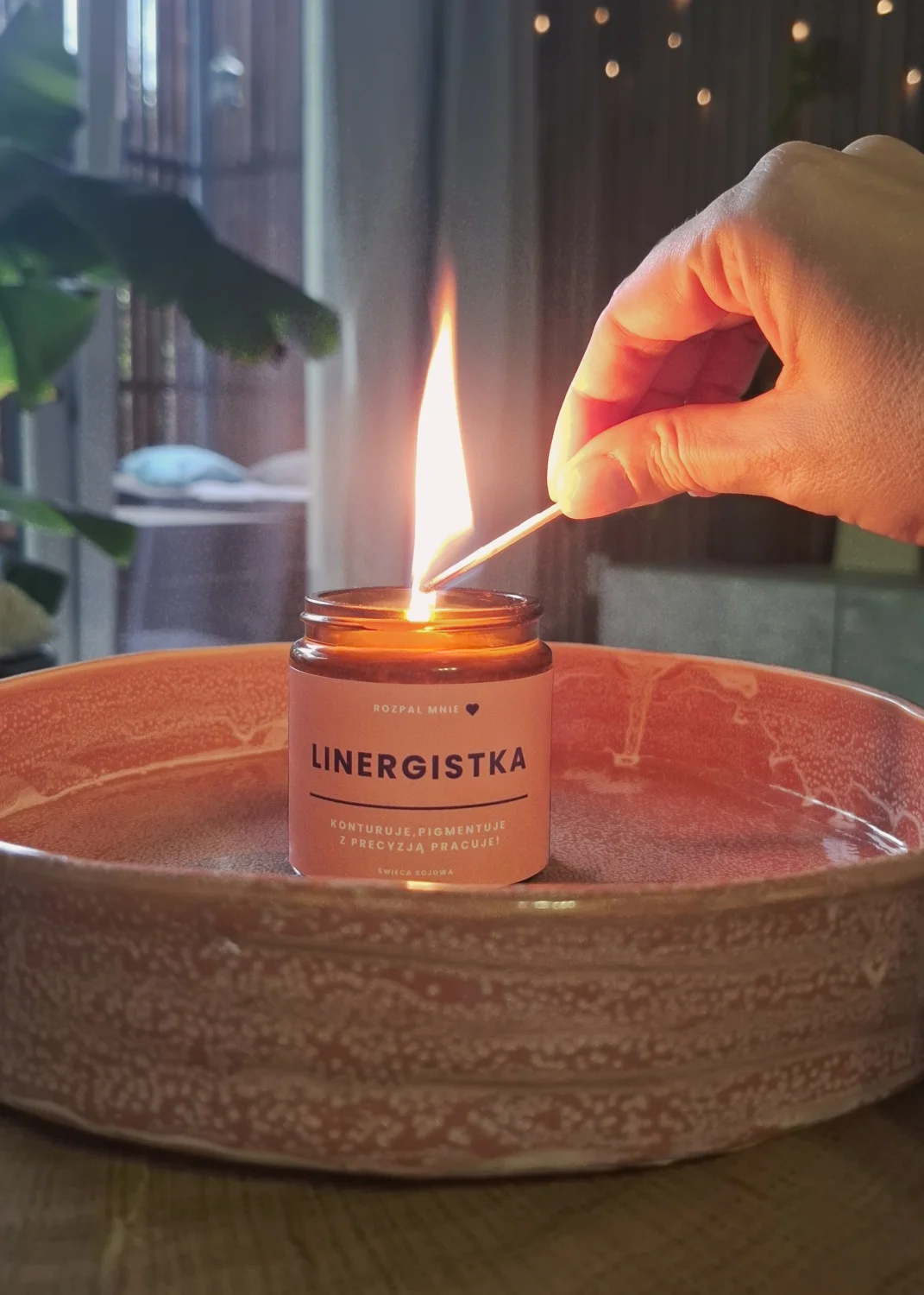 Świeca sojowa LINERGISTKA