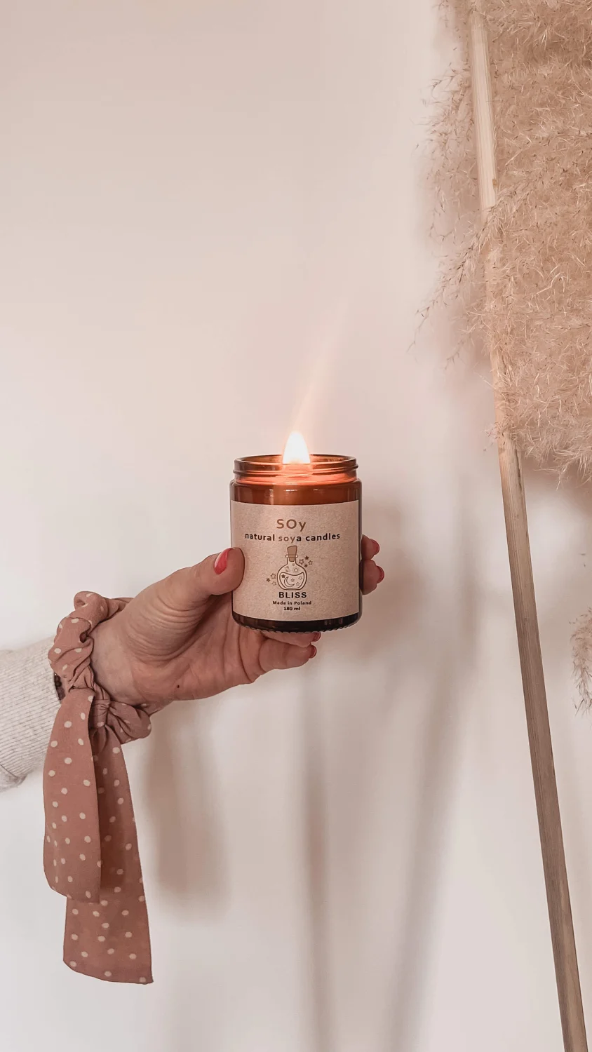 Świeca sojowa - zapach białej szałwii